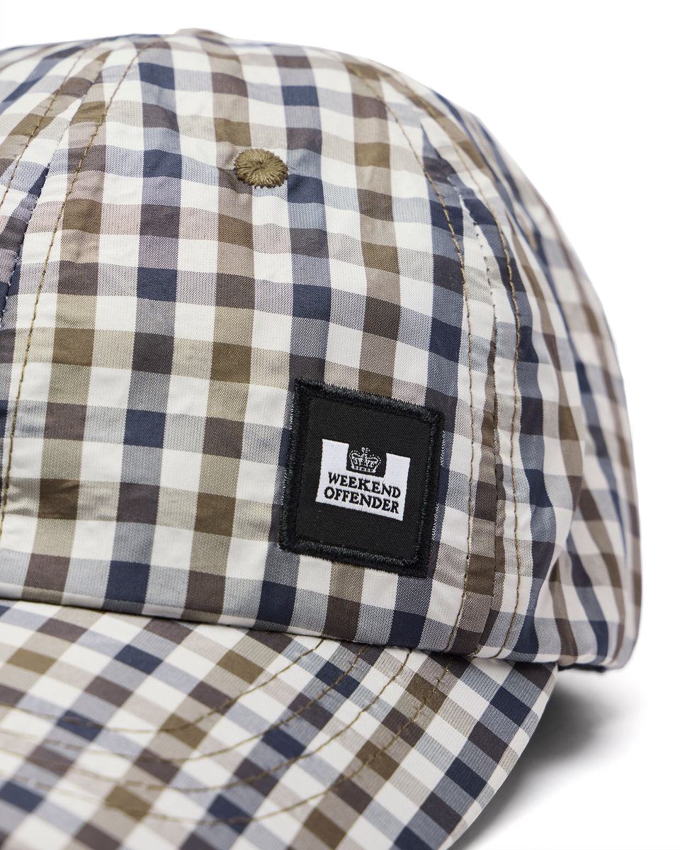 Clay Baseball Cap Mid House Check – Weekend Offender