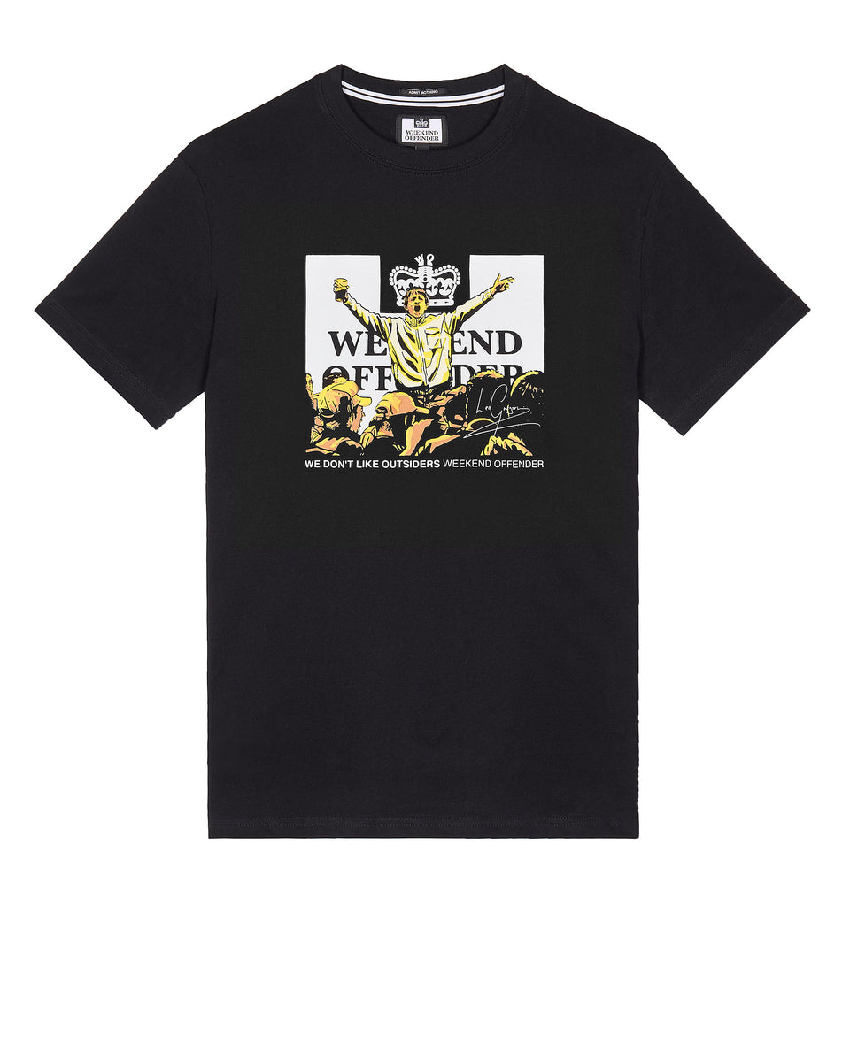 Plus Size - Leo Gregory Graphic T-Shirt Black – Weekend Offender