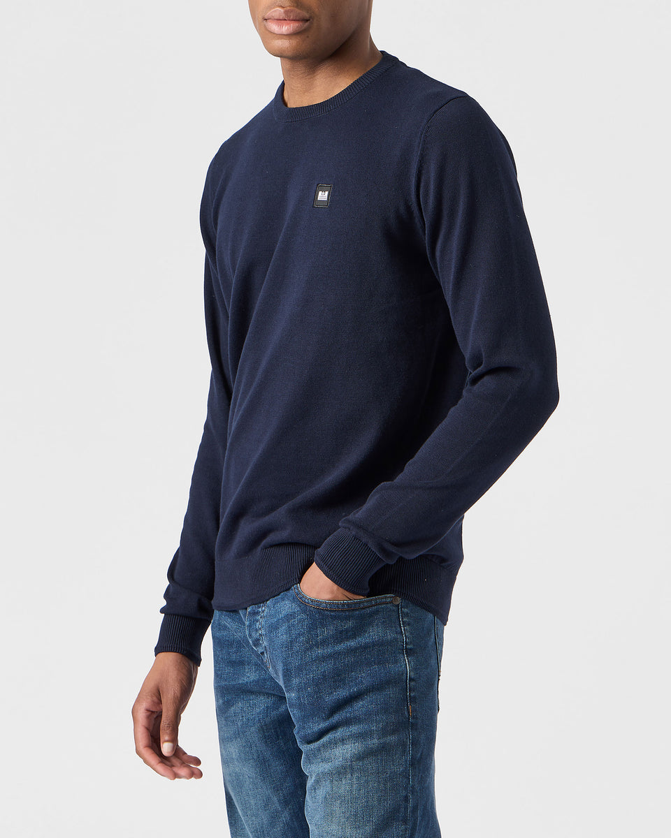 Weekend Offender Solace Crew Neck Sweater in Blue for Men