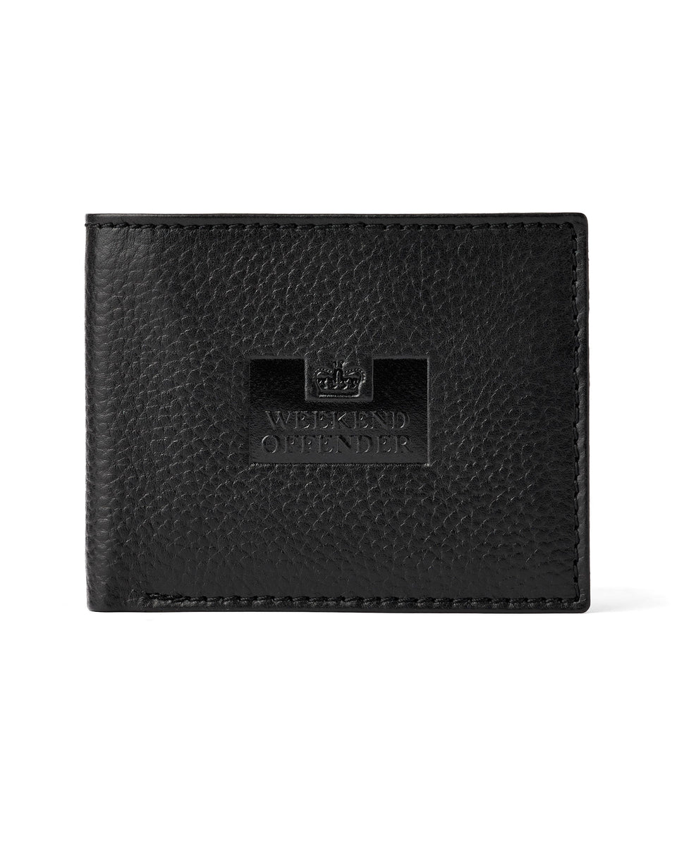 Leather Billfold Wallet With Gift Box Black – Weekend Offender