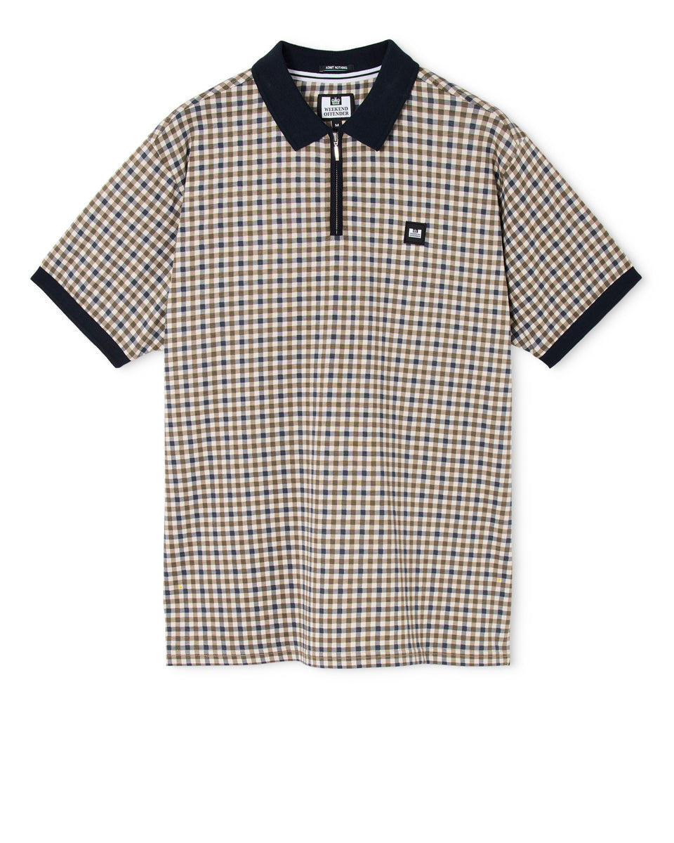 Merane Polo Shirt Mid House Check – Weekend Offender
