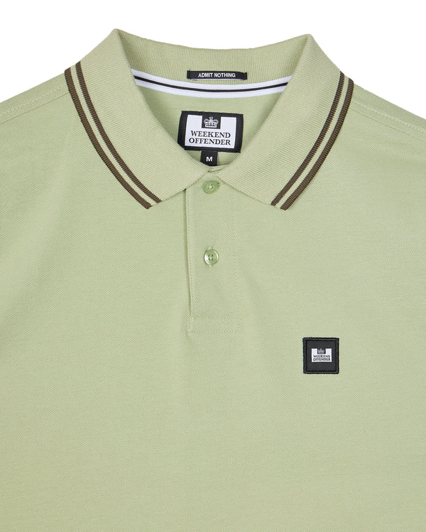 Levanto Polo Shirt Pale Moss Green/Castle Green