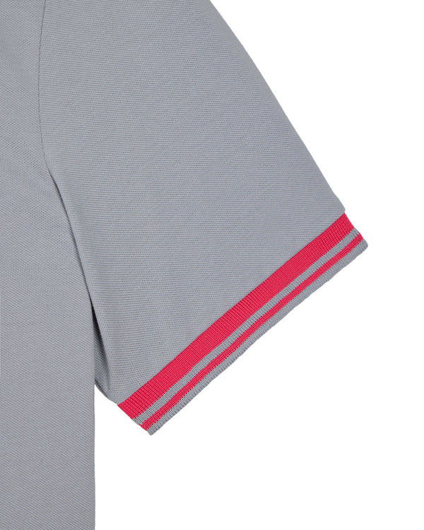 Levanto Polo Shirt Smokey Grey/Anthurium Pink