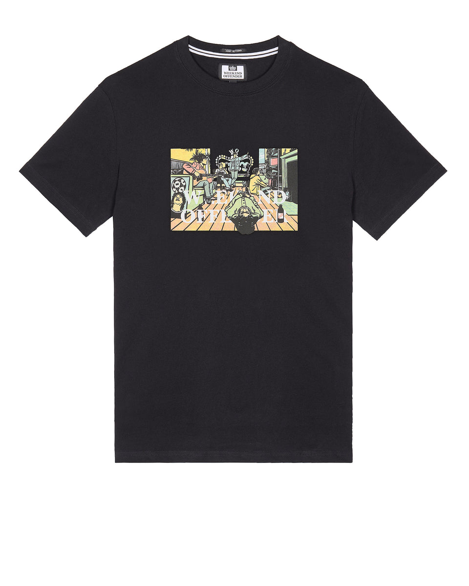 Stratford Avenue Graphic T-Shirt Black – Weekend Offender