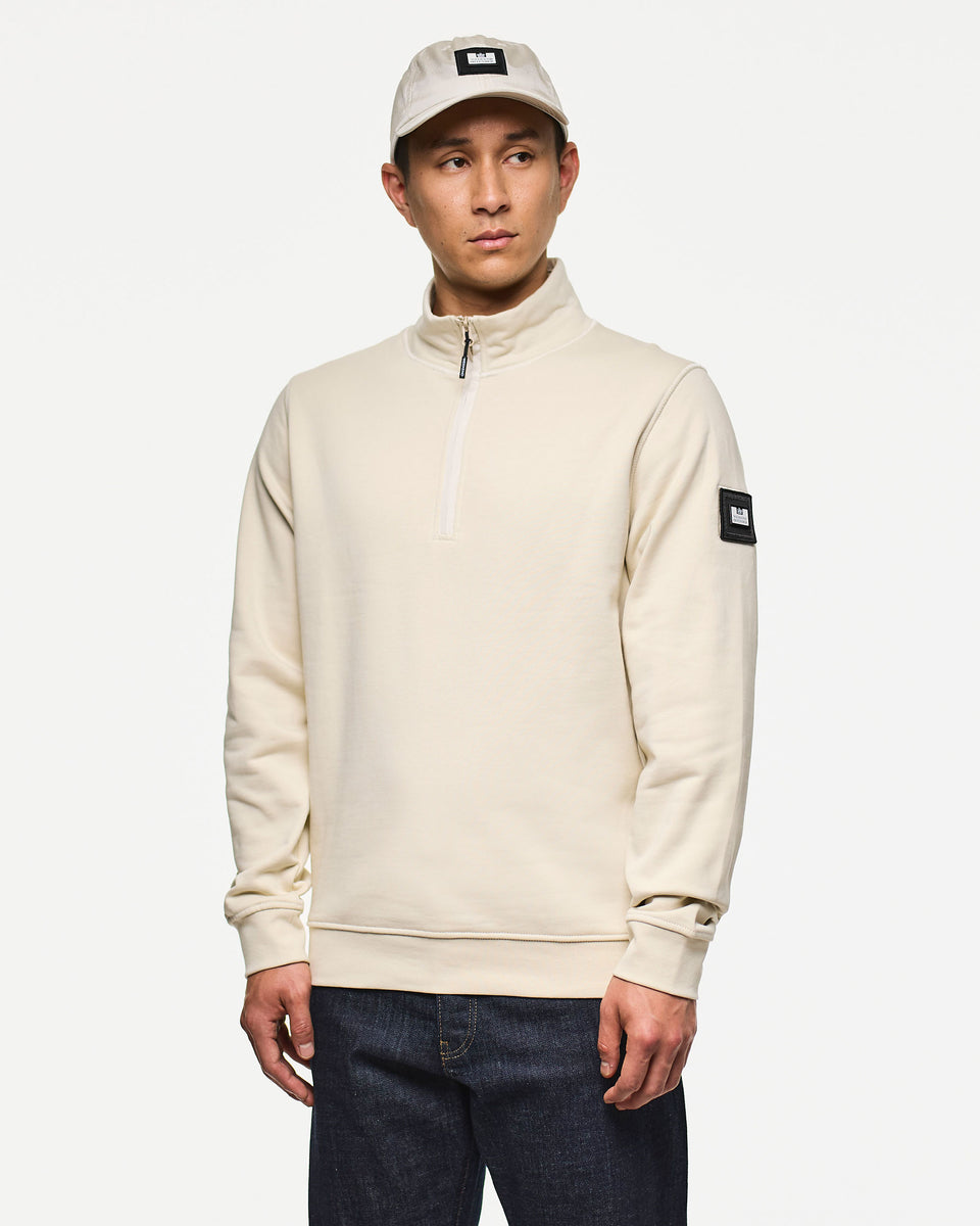 Kraviz Quarter Zip Sweatshirt Calcium – Weekend Offender