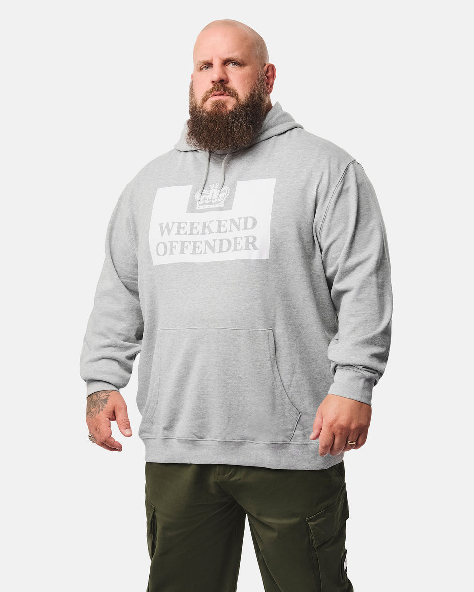 Weekend offender パーカー Plus Size - HM Service Classic Hoodie Grey Marl – Weekend Offender