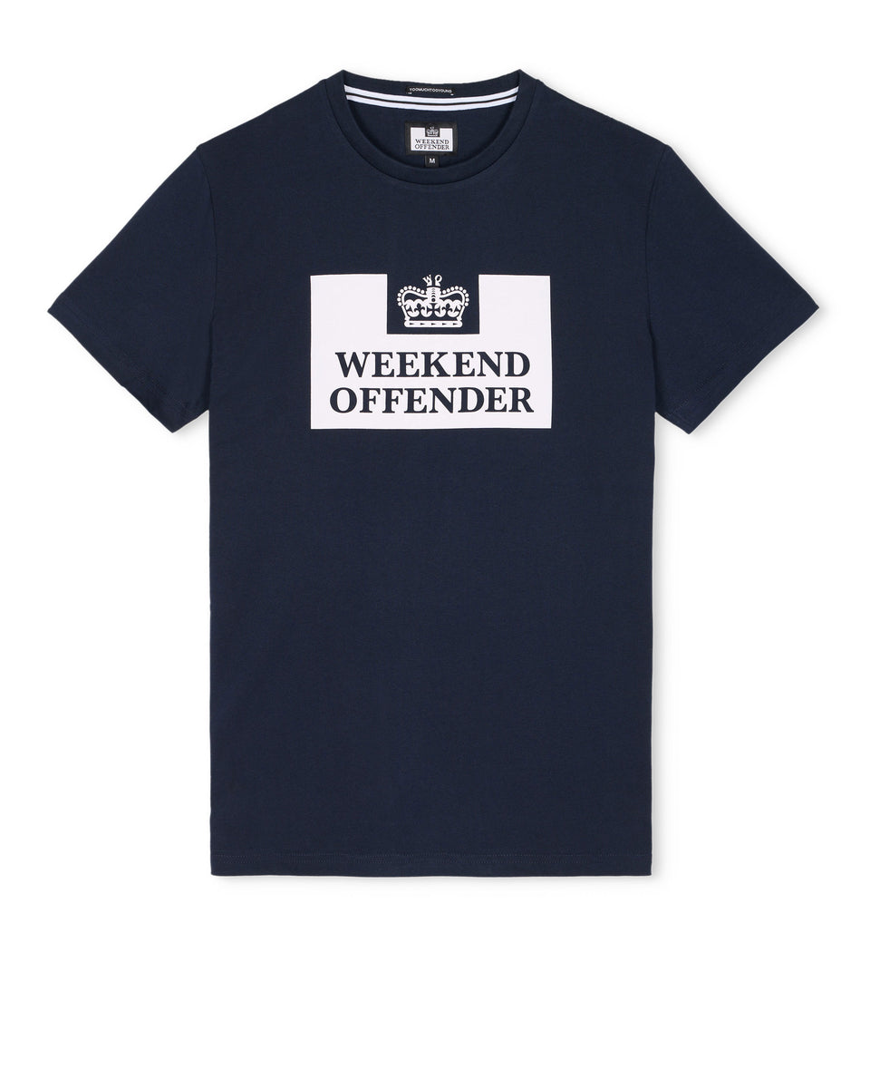 トップス Raleigh 1977 PRISON SHIRTS Prison Classic T-Shirt Navy – Weekend Offender