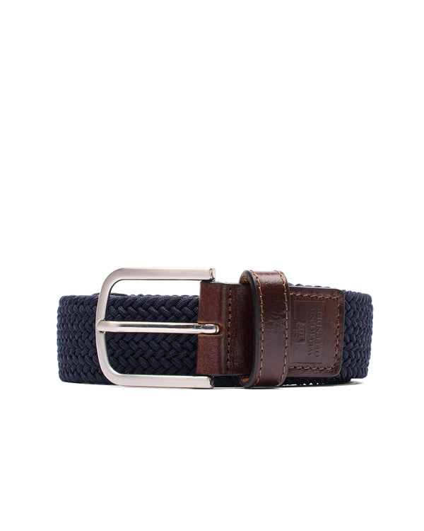 Boxed Woven Belt Navy