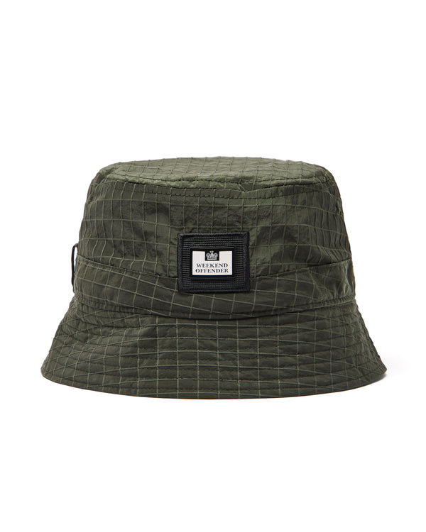 Boukhari Bucket Hat Black Forest Green