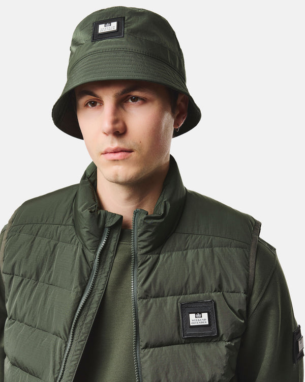 Long Beach Blvd Bucket Hat Black Forest Green