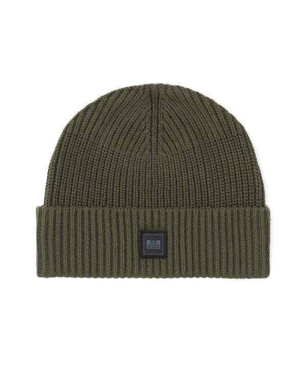 Kettama Rib Knit Beanie Black Forest Green
