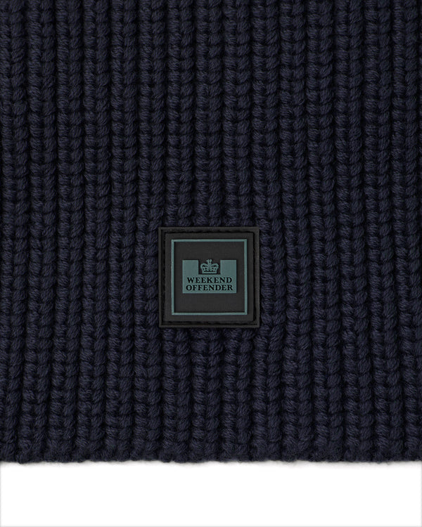 Oden Rib Knit Balaclava Navy