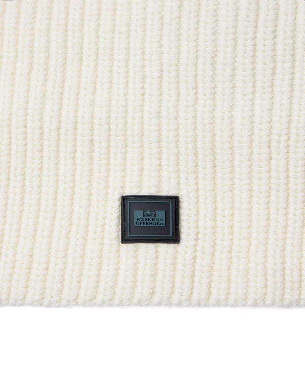 Oden Rib Knit Balaclava Ivory