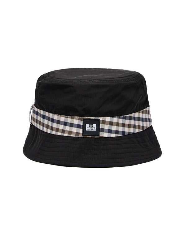 Queensland Bucket Hat Black/Mid House Check
