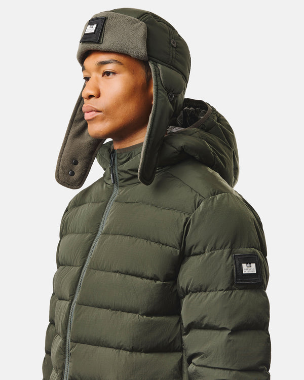 Wyant Trapper Hat Black Forest Green