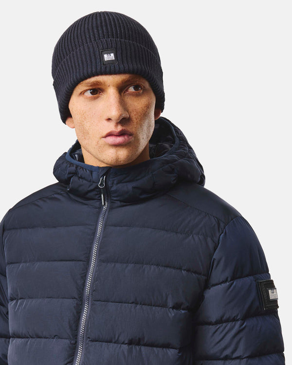 Kettama Rippstrickmütze Marineblau