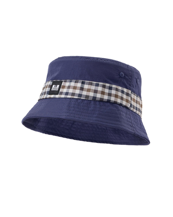 Queensland Bucket Hat Bright Navy/Mid House Check