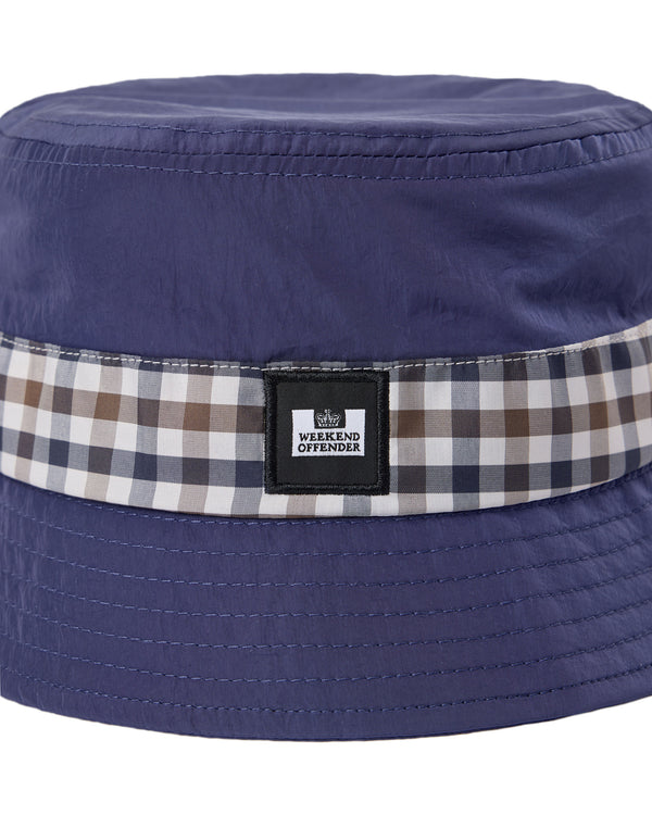 Queensland Bucket Hat Bright Navy/Mid House Check