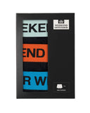 Boxer Shorts Pack Of 3 Orange Peel/ Azure Blue/ Mint Tea Green