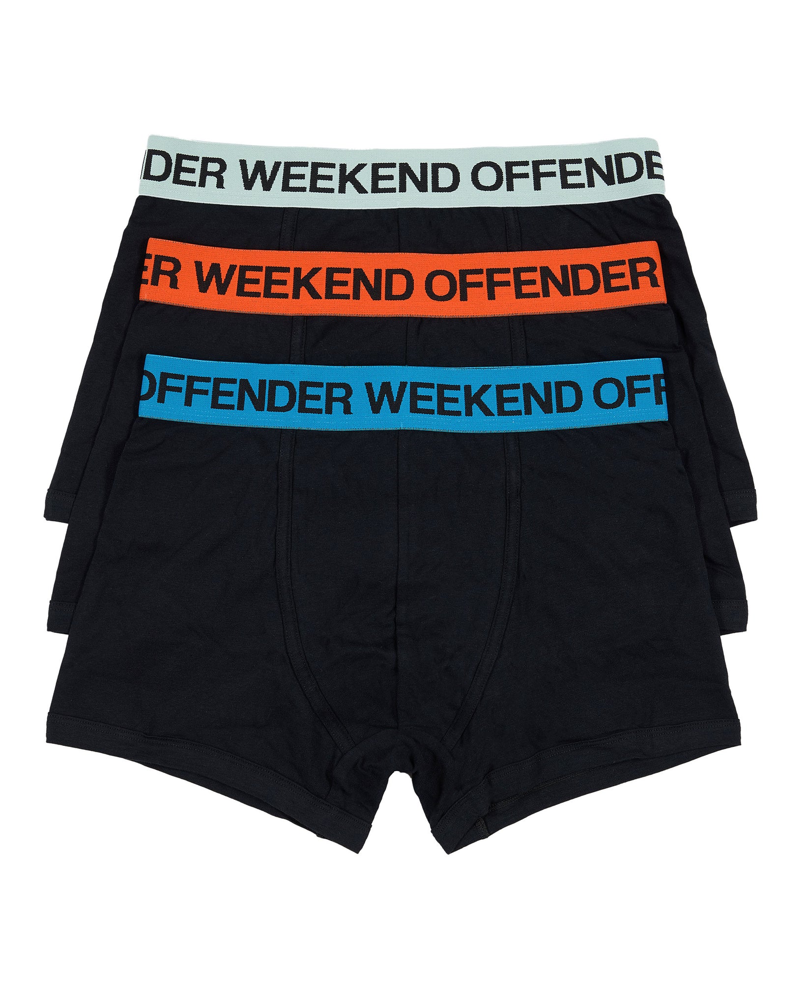 Boxer Shorts Pack Of 3 Orange Peel/ Azure Blue/ Mint Tea Green