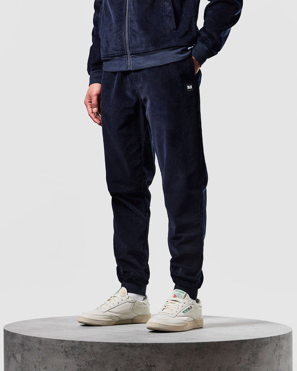 Hemsley Cord Track Bottoms Navy