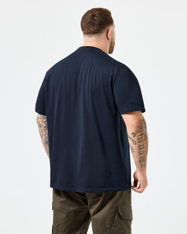 Plus Size - Leo Gregory Graphic T-Shirt Navy