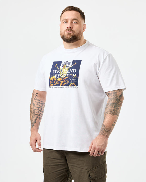 Plus Size - Leo Gregory Graphic T-Shirt White