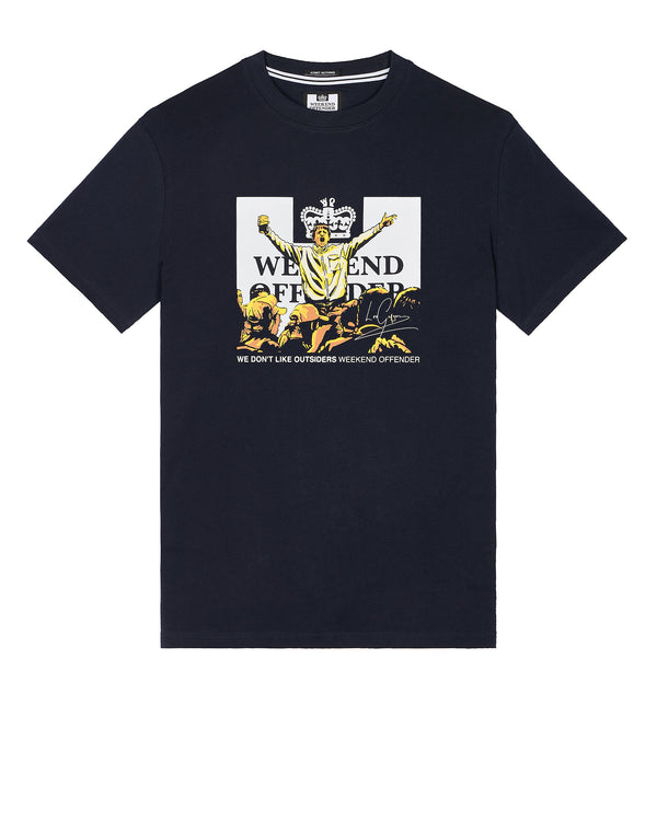 Leo Gregory Graphic T-Shirt Navy