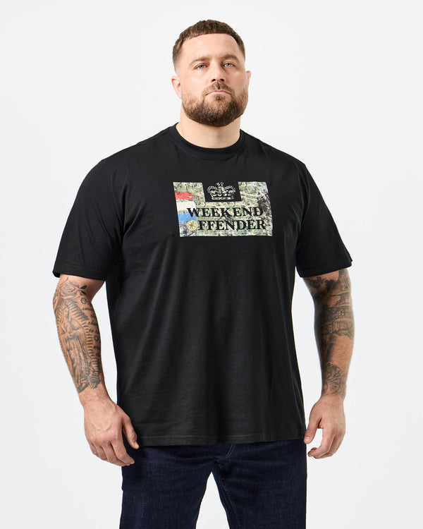 Plus Size - Badman Graphic T-Shirt Black