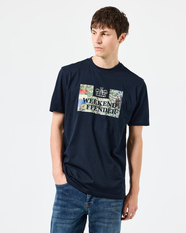 Badman Graphic T-Shirt Navy