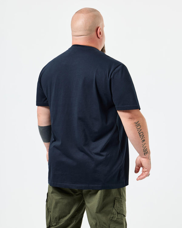 Plus Size - Badman Graphic T-Shirt Navy