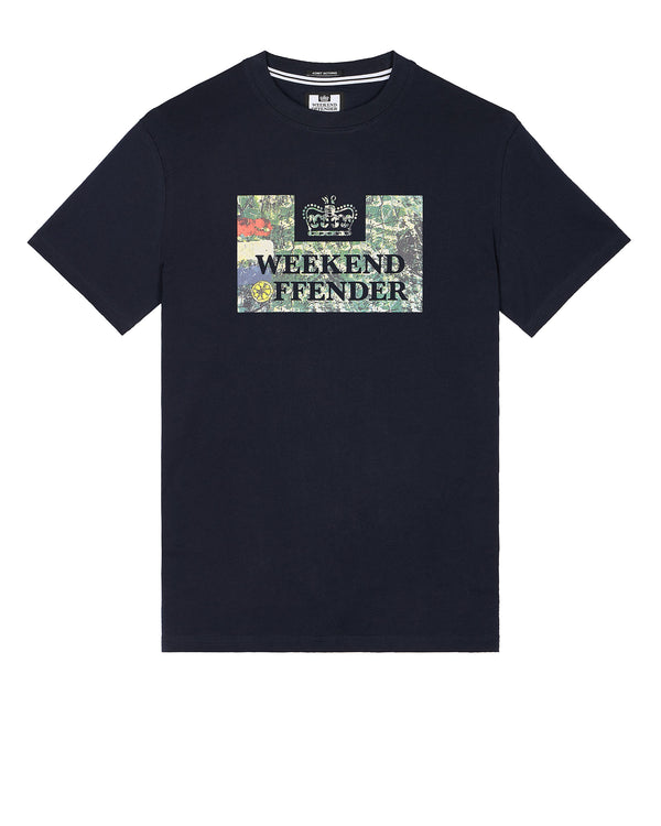 Badman Graphic T-Shirt Navy