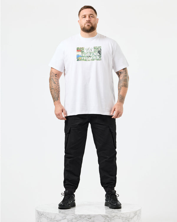 Plus Size - Badman Graphic T-Shirt White