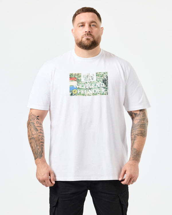 Plus Size - Badman Graphic T-Shirt White