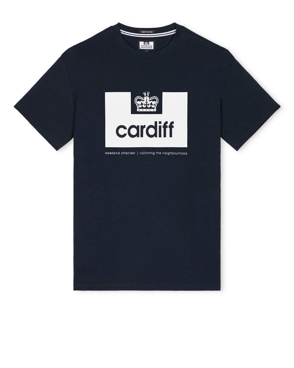 City Series 2 Cardiff T-Shirt Navy/White