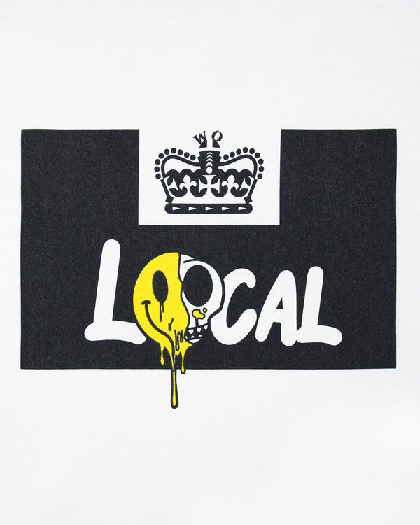 T-Shirt bianca grafica locale