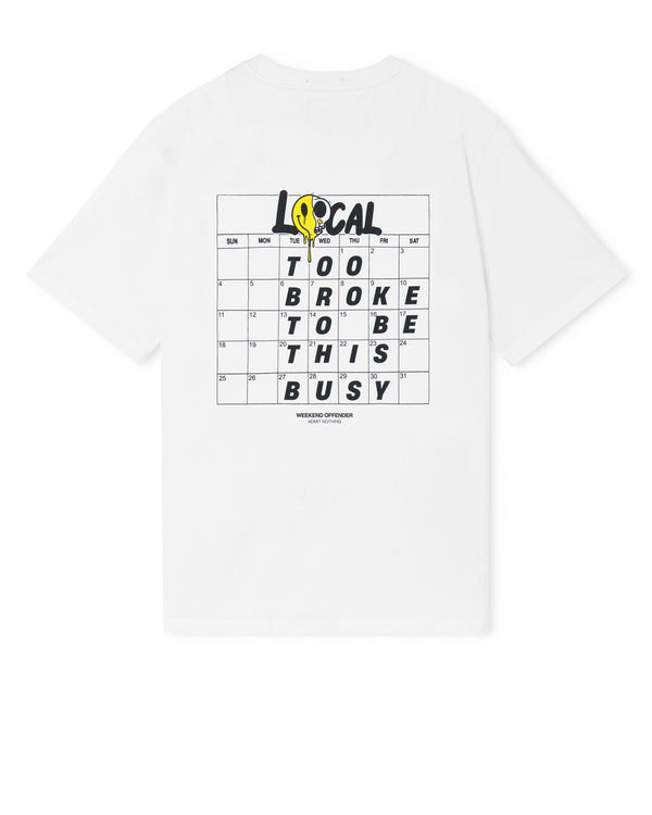 T-Shirt bianca grafica locale
