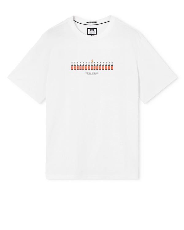 T-Shirt Grafica Henderson Bianca