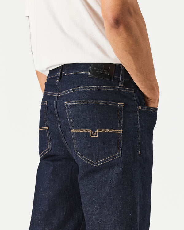 Loose Fit Denim Jeans Dark Rinse