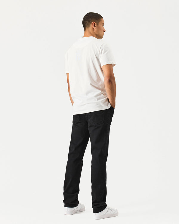 Straight Fit Denim Jeans Black