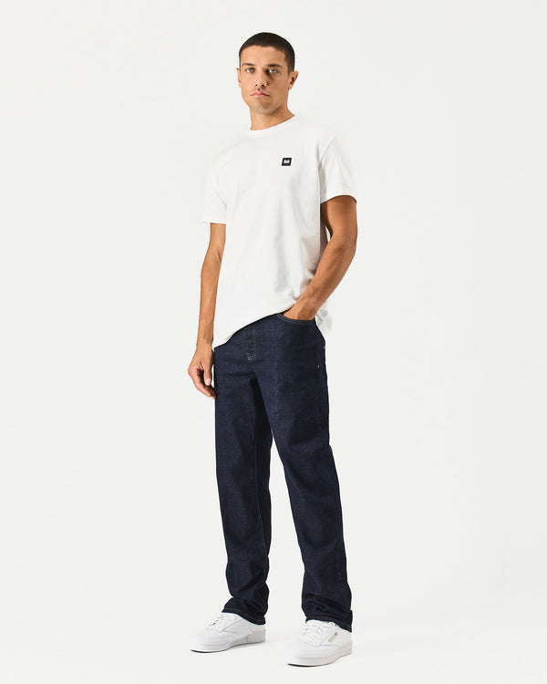 Straight Fit Denim Jeans Dark Rinse