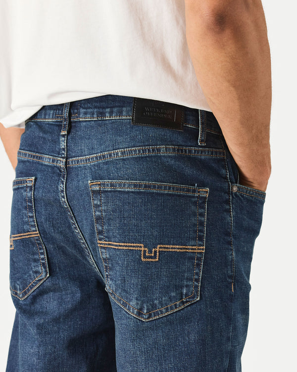 Straight Fit Denim Jeans Dark Vintage