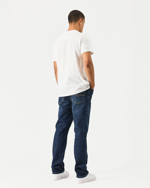 Straight Fit Denim Jeans Dark Vintage