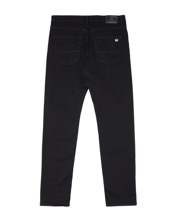 444 Tapered Black Denim Jeans