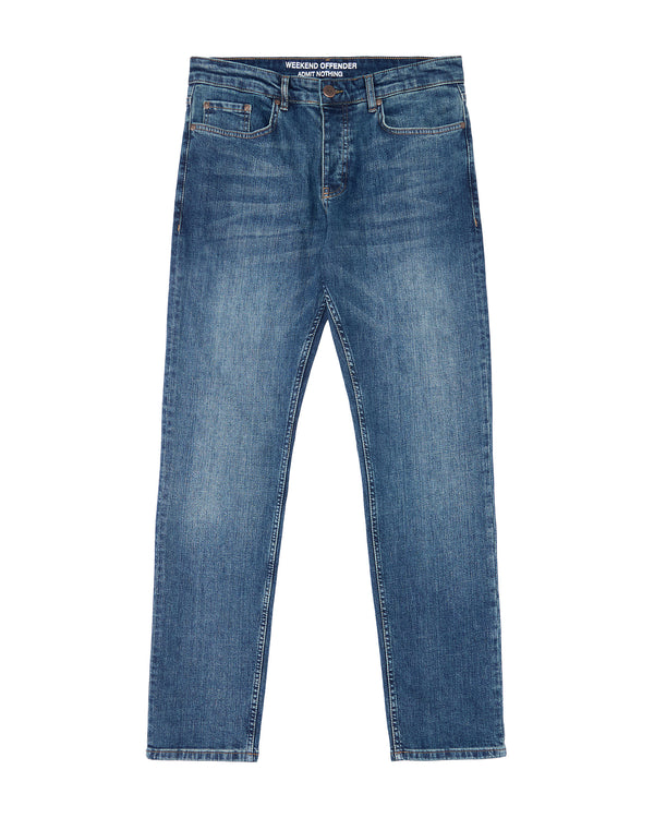 444 Tapered Washed Vintage Denim Jeans