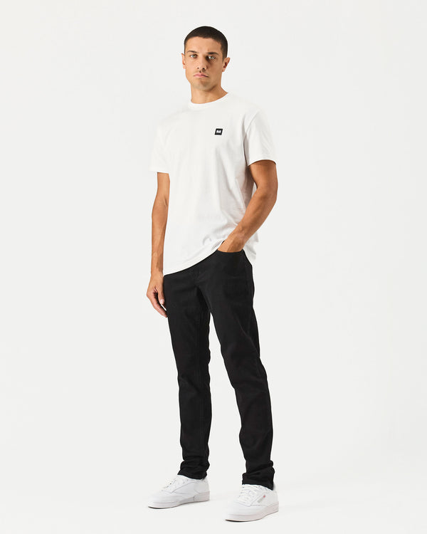 Tapered Fit Denim Jeans Black