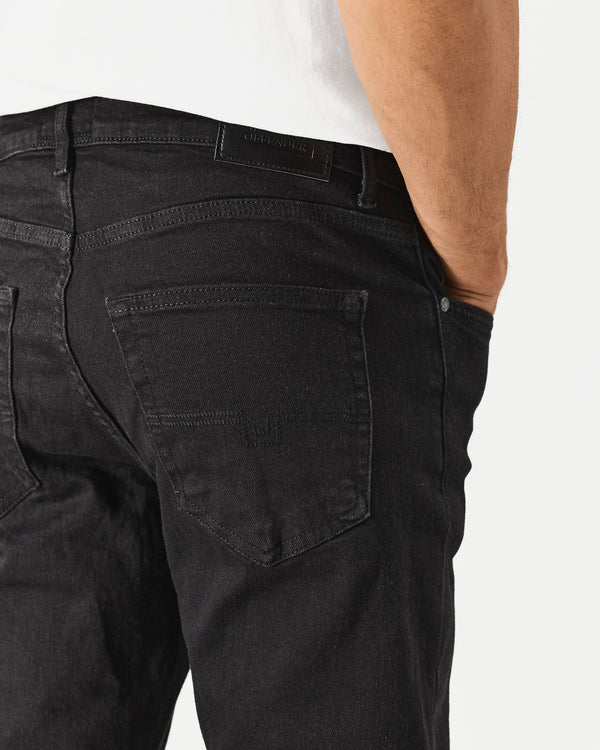 Tapered Fit Denim Jeans Black