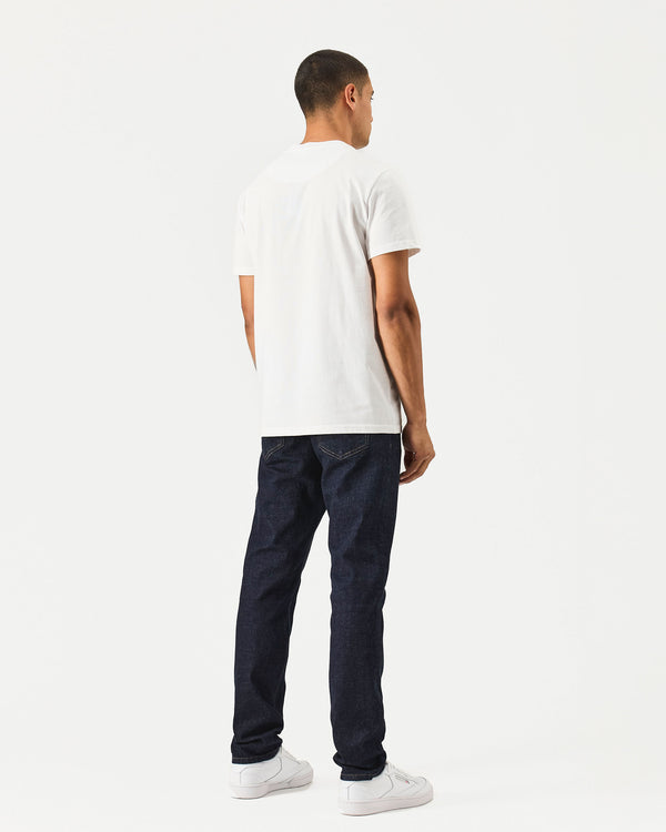 Tapered Fit Denim Jeans Dark Rinse