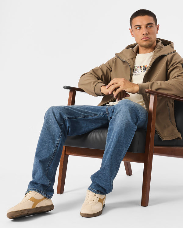 Straight Fit Denim Jeans Washed Vintage