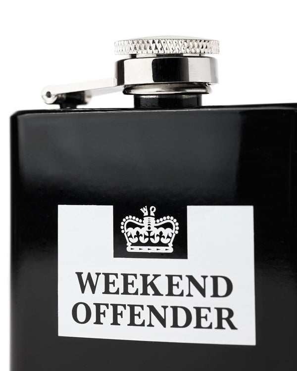 Hip Flask Black/White